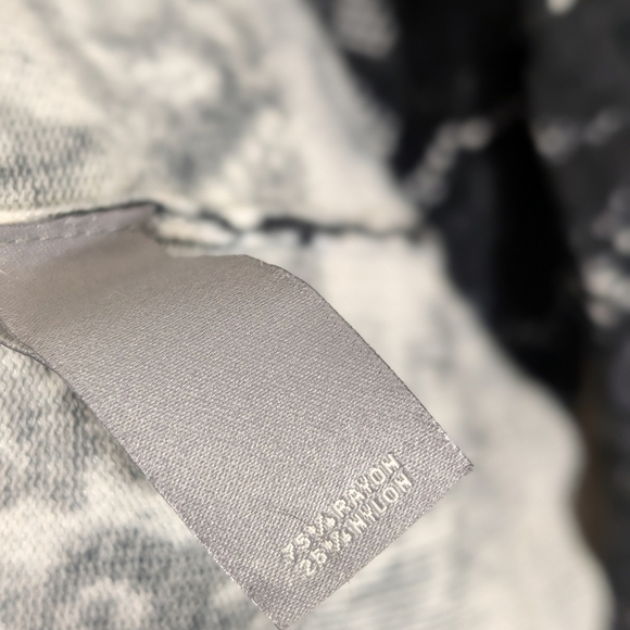 VINTAGE Nieman Marcus Rayon Black Lace Print & Ivory Knit Cardigan Sweater - Picture 4 of 7